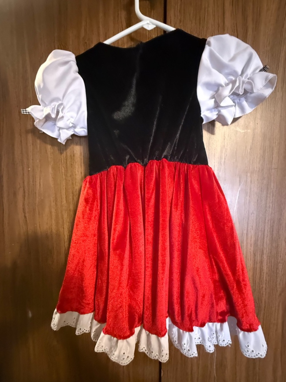 Childs Classic Red & White Peasant Costume Dress - Children’s Costume - Picture 2 of 4